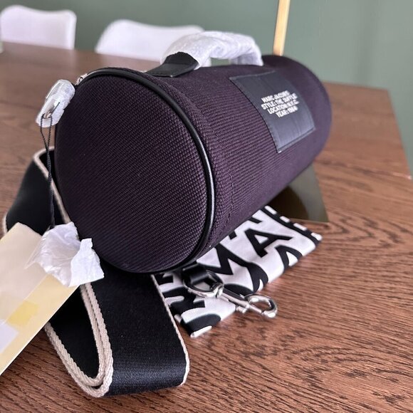NWT! Marc Jacobs The Jacquard Duffle bag -Black Canvas - Picture 10 of 16